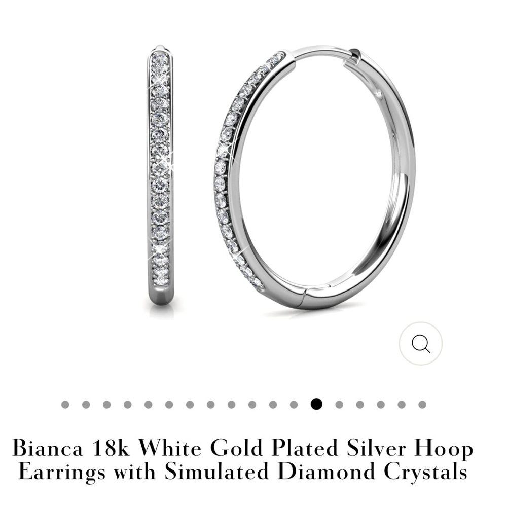 Cate & Chloe Bianca hoop earrings